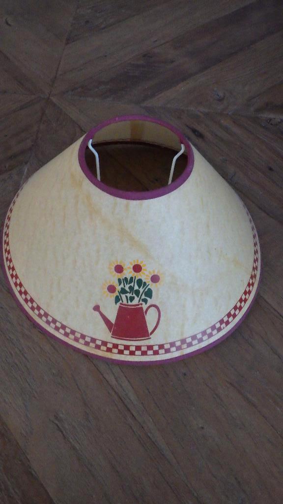 mooie oude lampenkap, Huis en Inrichting, Lampen | Lampenkappen, Gebruikt, Overige kleuren, Rond, Ophalen of Verzenden