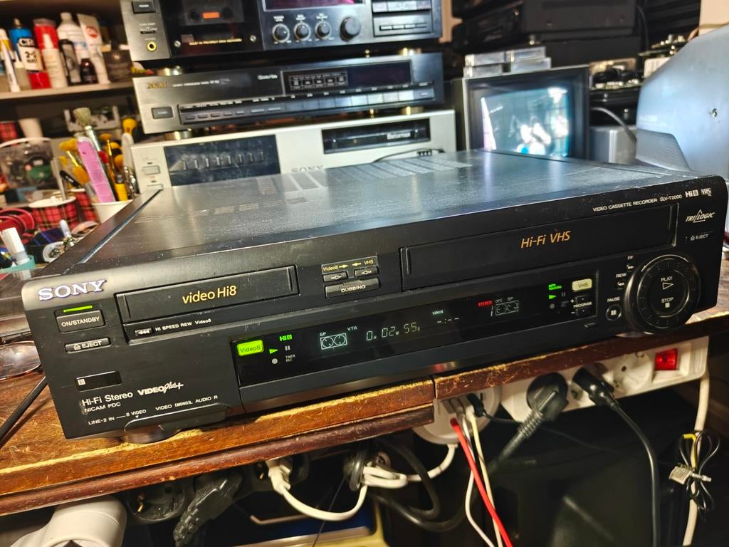 Sony SLV-T2000 Hi8 / Video8 / VHS Combi Videorecorder, Ophalen of Verzenden