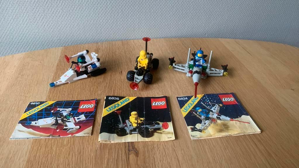 3 x LEGO ruimte (legoland) 6824 - 6810 - 6826, Ophalen of Verzenden, Zo goed als nieuw