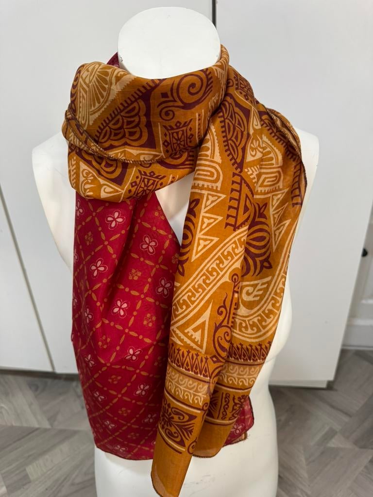 100% zijde sjaal, Verzenden, Nieuw, Maat 46/48 (XL) of groter, Sjaal