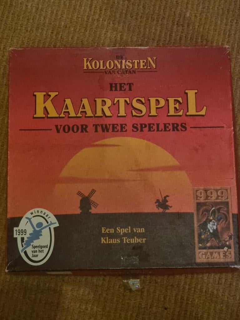 Kolonisten van Catan Kaartspel - 2 Personen, Een of twee spelers, Ophalen of Verzenden, Gebruikt, 999 Games