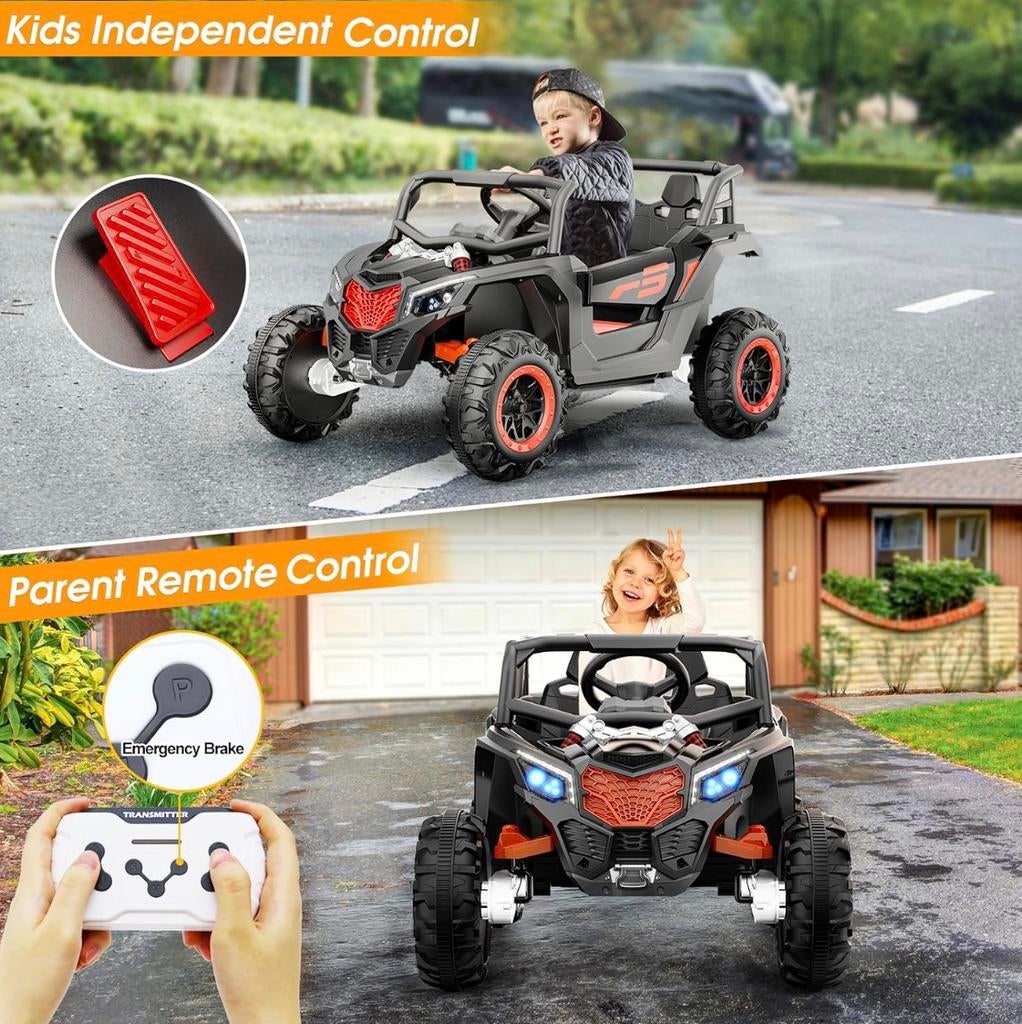 Nieuwe kinder buggy 2 persoons 12V accu in doos, Ophalen of Verzenden, Nieuw