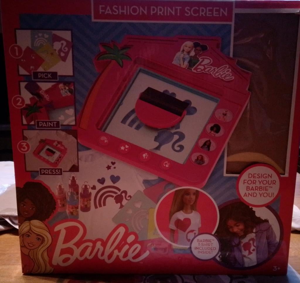 Barbie Fashion Print Screen - ontwerp je eigen t-shirts, Ophalen, Gebruikt, Knutselen