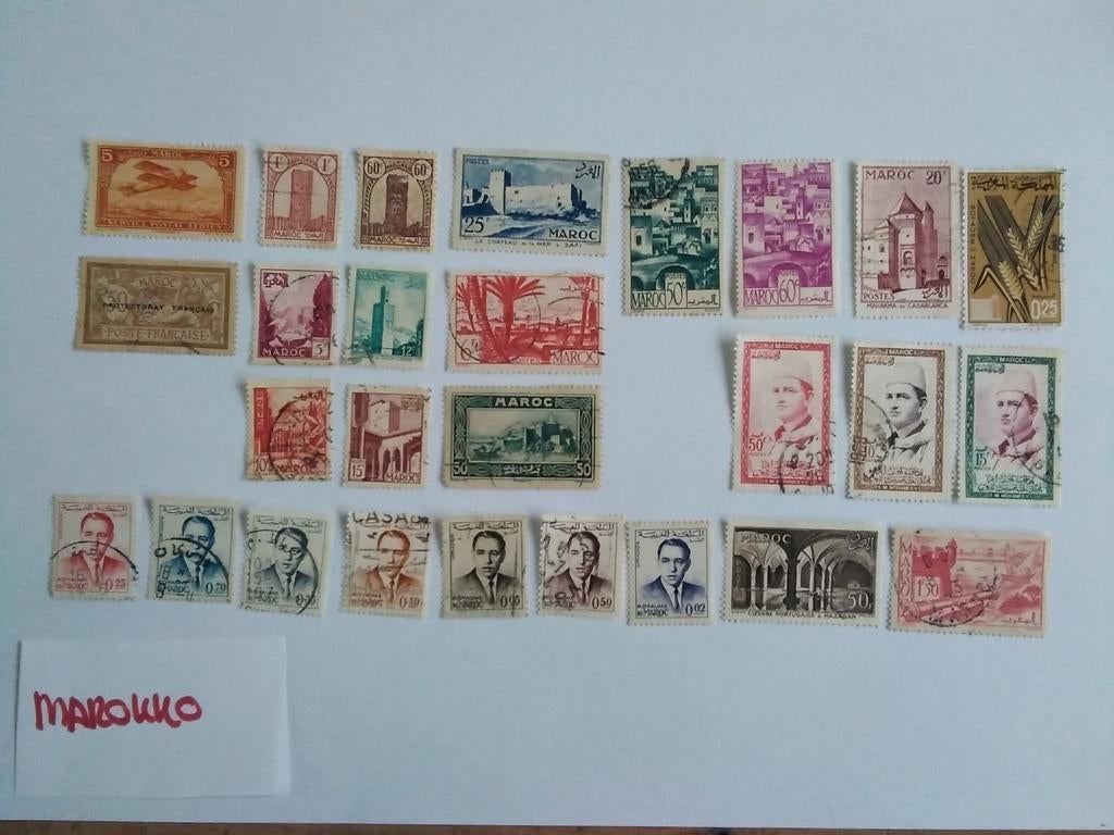 27x Marokko oud, Verzenden, Marokko