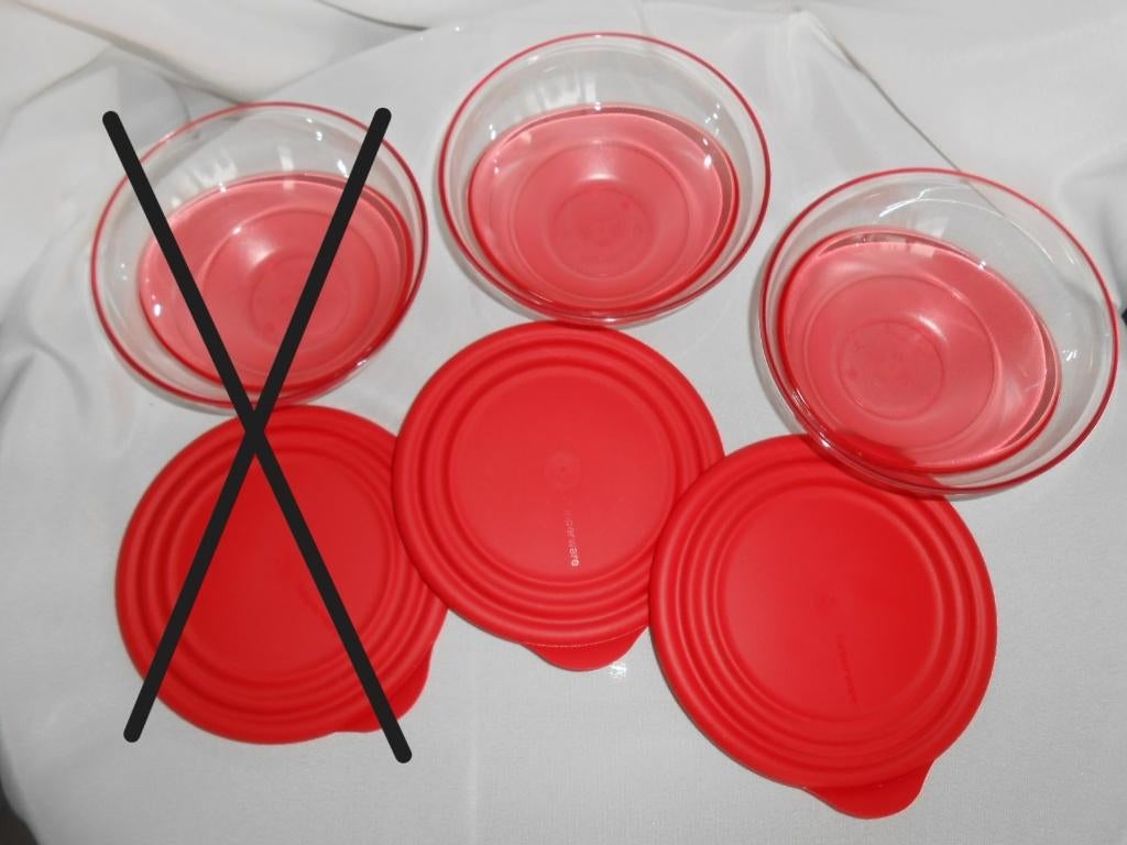 Tupperware Eleganzia kommen 600ML Rood NIEUW, Ophalen of Verzenden, Nieuw, Rood, Bak of Kom