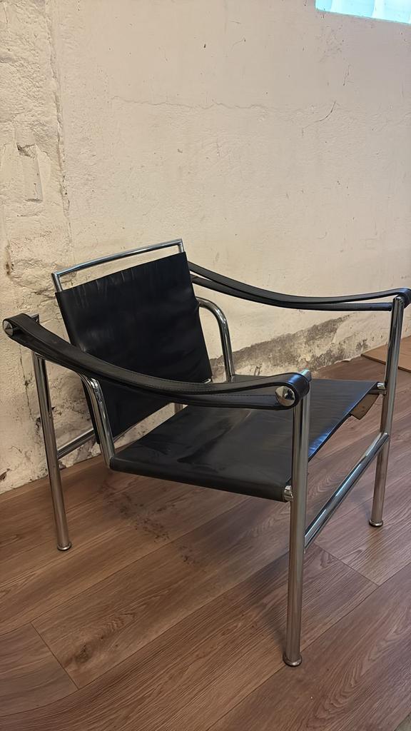 Lc1 Cassina Le Corbusier Stoel, Ophalen, Gebruikt, Zwart, Metaal