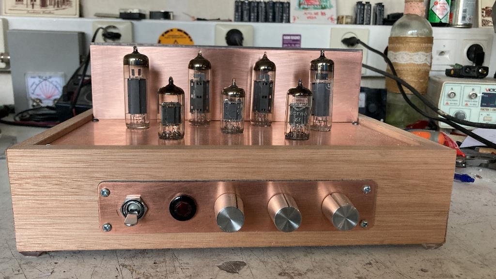 Buizenversterkers zelfbouw (3 stuks), Ophalen, Versterker