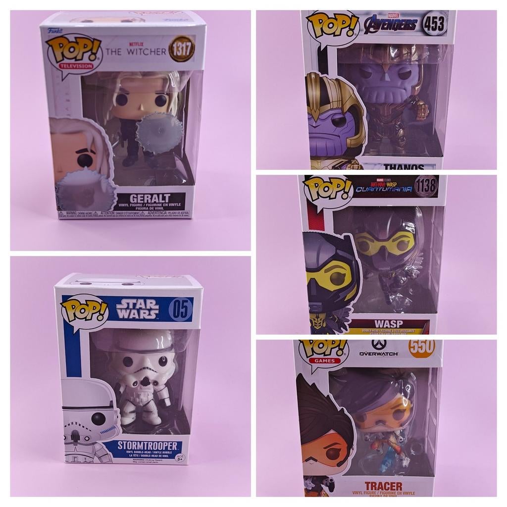 Funko Pop Lot - 5 Figures Bundle, Ophalen of Verzenden, Zo goed als nieuw