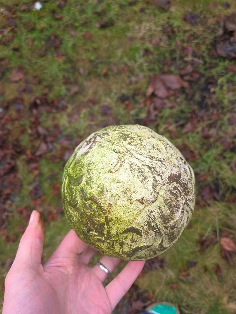 Betonnen Tuinornament Bol, Tuin en Terras, Tuinbeelden, Ophalen, Gebruikt, Beton, Abstract beeld