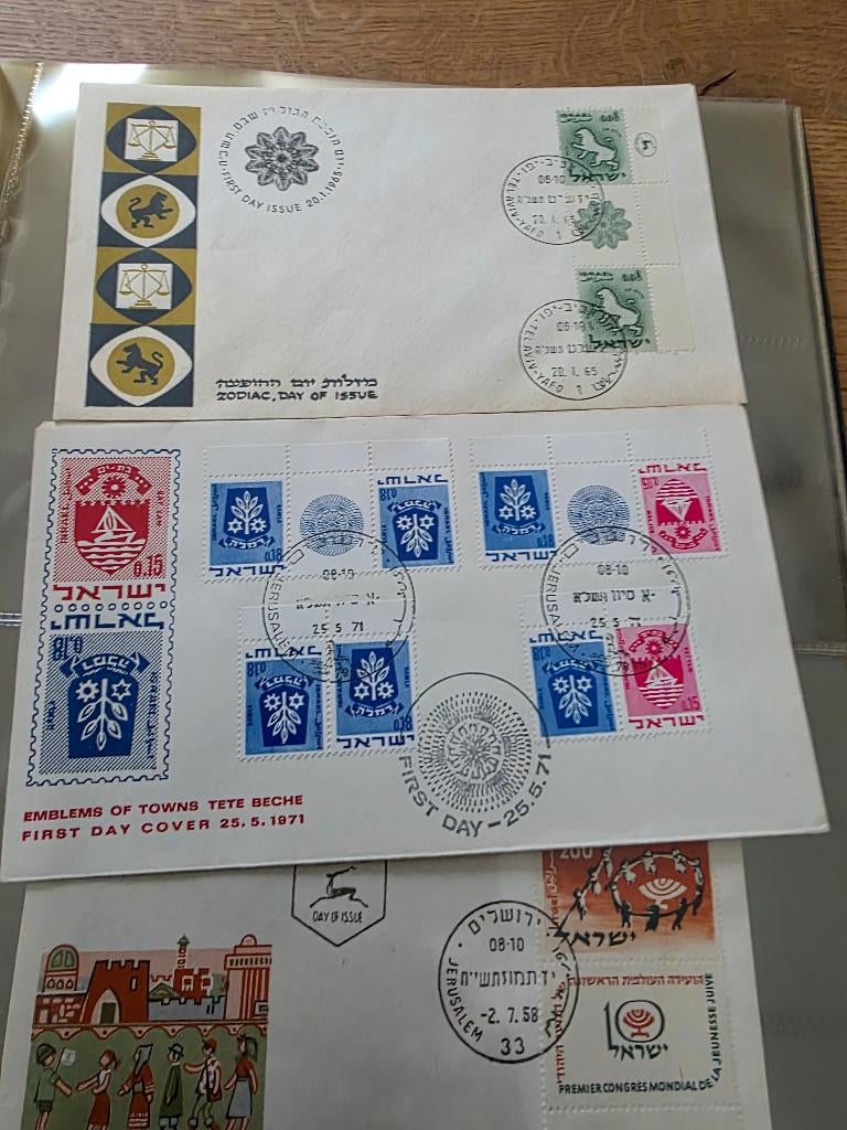 Eerste dag enveloppen Israel plus album, Ophalen of Verzenden, Onbeschreven, Rest van de wereld