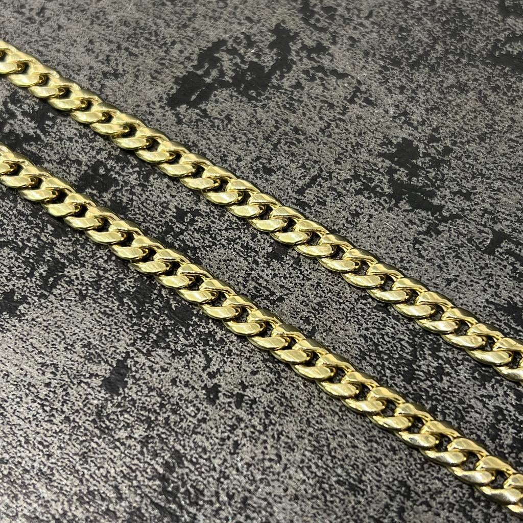 14k gouden gourmet/Cuban ketting, Ophalen of Verzenden, Nieuw, Goud, Goud