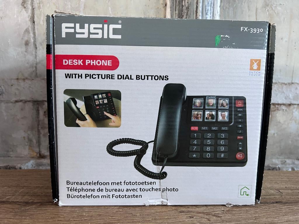 Fysic FX-3930 Senioren telefoon met foto toetsen, Ophalen of Verzenden, Nieuw