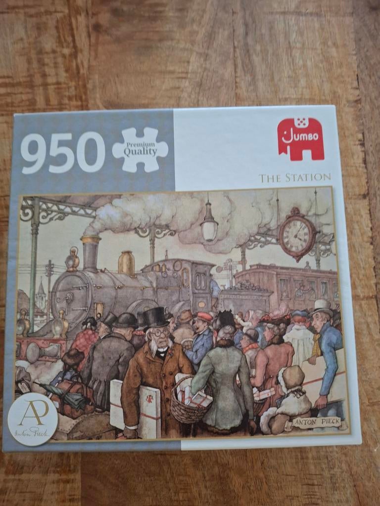 Jumbo legpuzzel the station- 950 stukjes, Ophalen of Verzenden, 500 t/m 1500 stukjes, Zo goed als nieuw