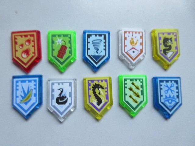 nr. 6835. 10 Nexo Knight schilden., Ophalen of Verzenden, Zo goed als nieuw, Complete set, Lego