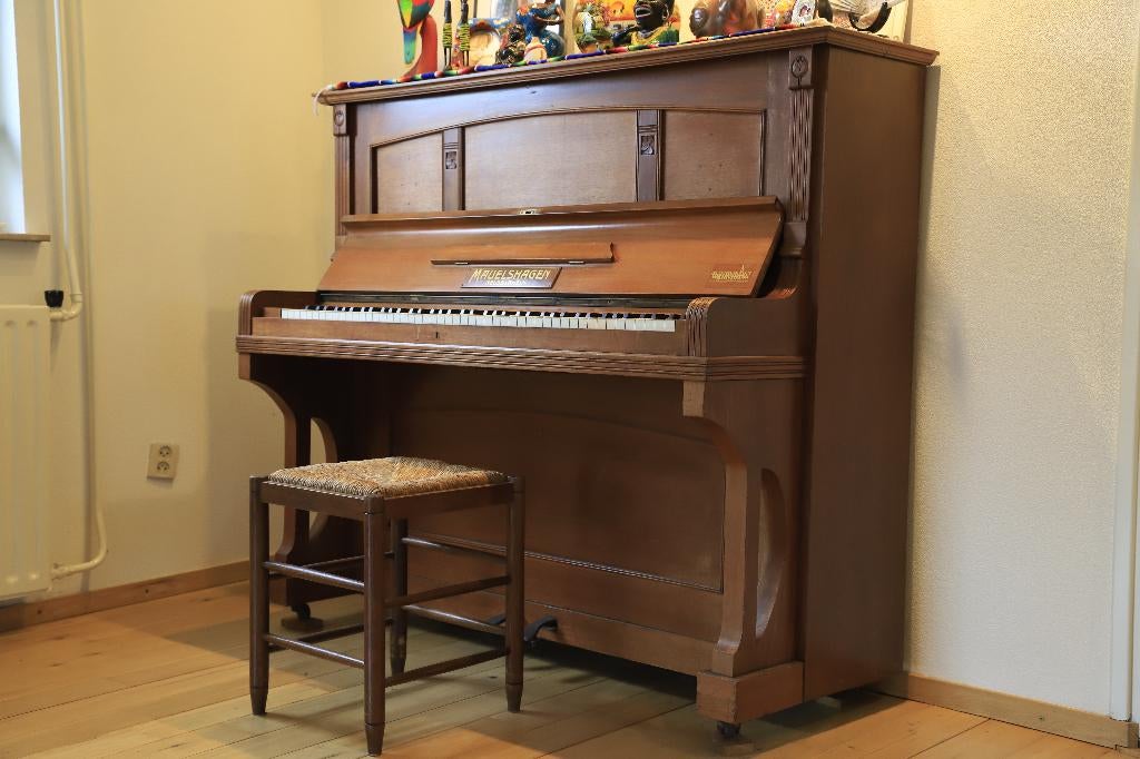 piano, Ophalen of Verzenden, Gebruikt, Bruin, Piano