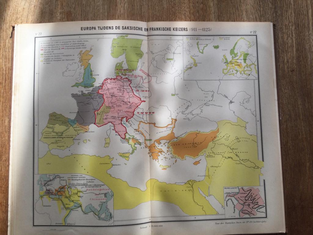 Historische schoolatlas, Boeken, Aardrijkskunde, J.W.Berkelbach vd Sprenkel en H.Hettema jr, Overige niveaus, Ophalen