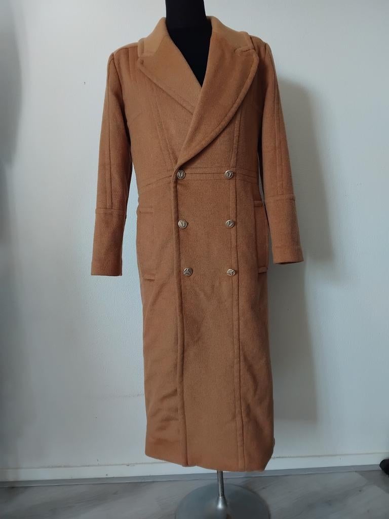 Josh V wollen Marion mantel maat M oversized, Maat 38/40 (M), Bruin, Ophalen of Verzenden, Zo goed als nieuw