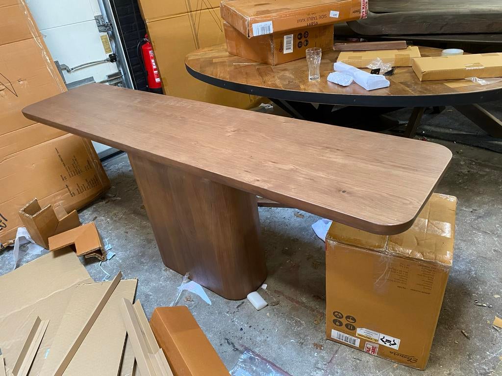 Sidetable Leon 200x45x80 -bkeus Stijlvol en Ruim, Ophalen, Overige houtsoorten, Nieuw, 200 cm of meer