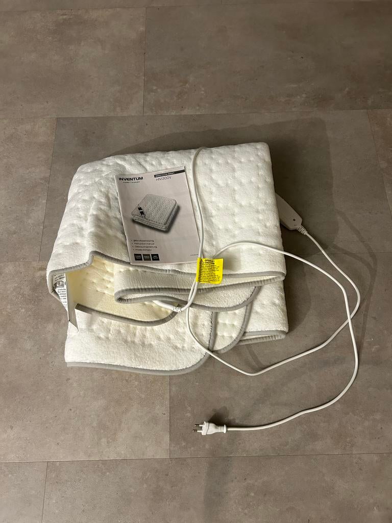 Inventum Eenpersoons Elektrische Deken HN1300V, Eenpersoons, Wit, Ophalen of Verzenden, Deken of Dekbed