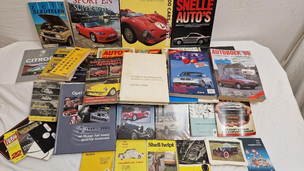 Volle doos autoboeken, Ophalen of Verzenden, Zo goed als nieuw, Overige merken