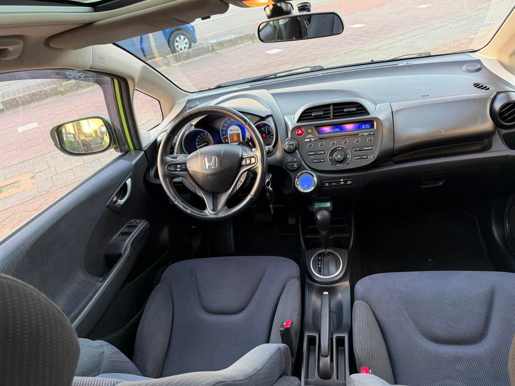 Honda Jazz 1.4 Hybrid Elegance AUT|Clima|Cruise|PANO|DealerO, Euro 5, Stof, Gebruikt, 4 cilinders