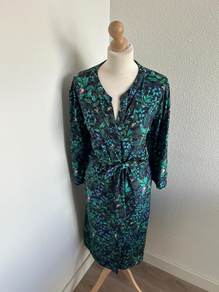 Smashed lemon maat XXL tropische blouse jurk 1932, Blauw, Maat 46/48 (XL) of groter, Ophalen of Verzenden, Zo goed als nieuw