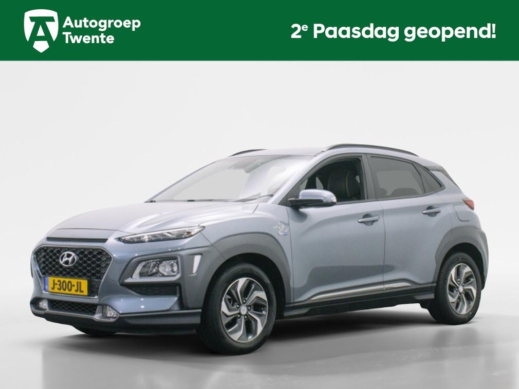 Hyundai KONA 1.6 GDI HEV Fashion | Carplay | Stoelverwarming, 12 maanden, Lichtsensor, Gebruikt, Leder en Stof