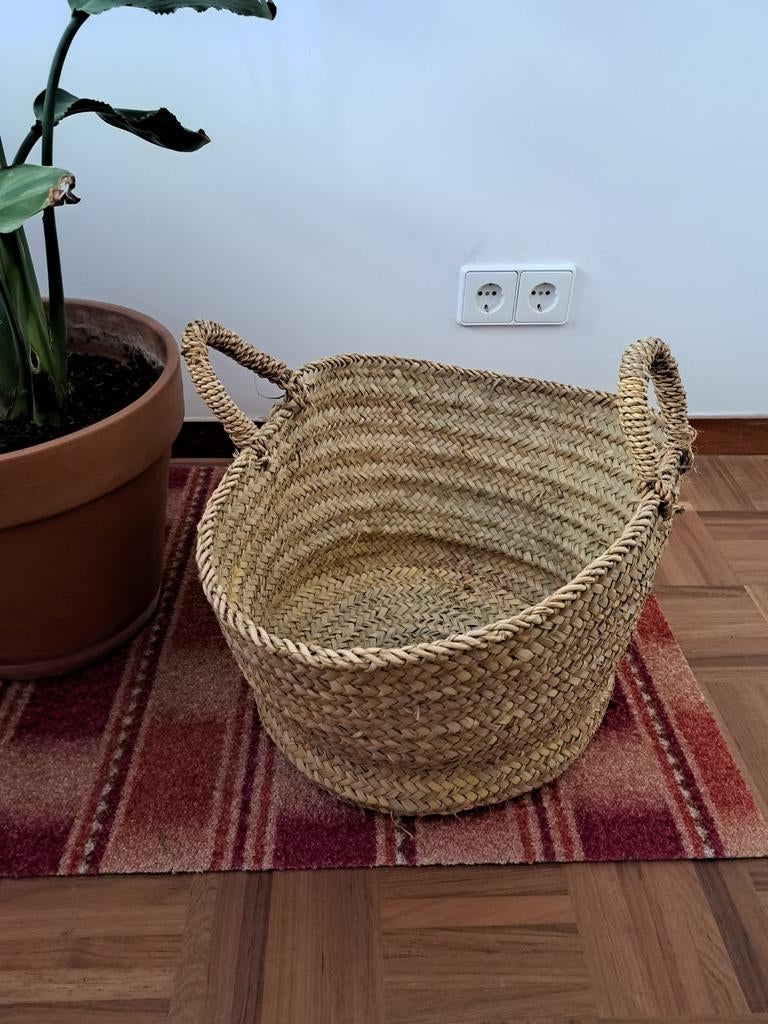 Opbergmand / Mand voor grote plant / speelgoedmand, Ophalen, Gebruikt, Mand, Rond