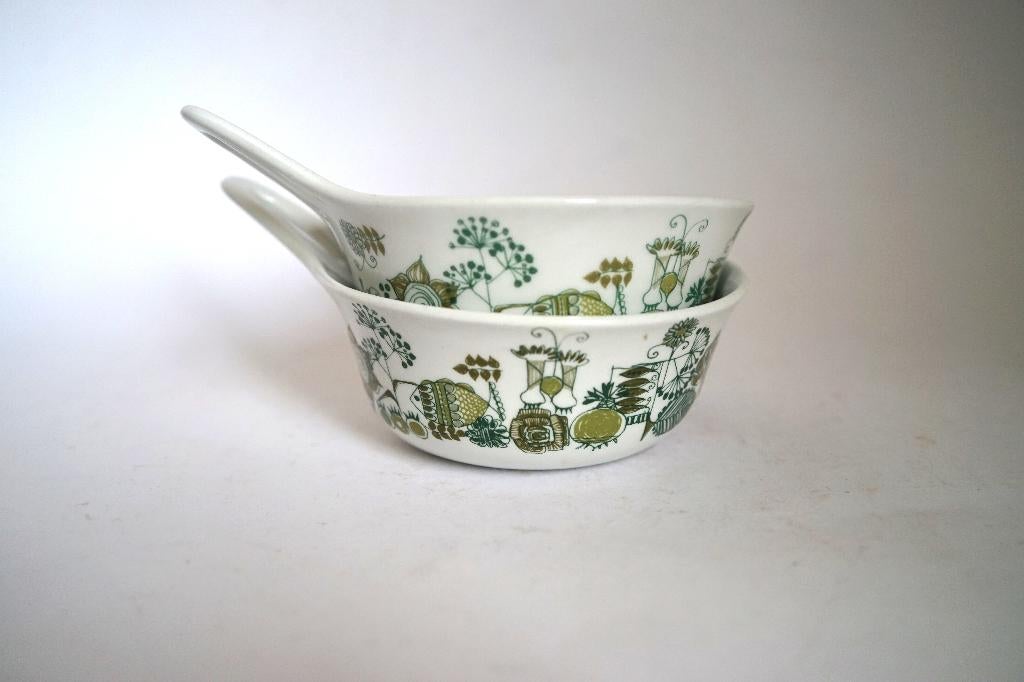 vintage 2x figgjo market norway turi-design kom soepkom, Huis en Inrichting, Keuken | Servies, Gebruikt, Ophalen of Verzenden