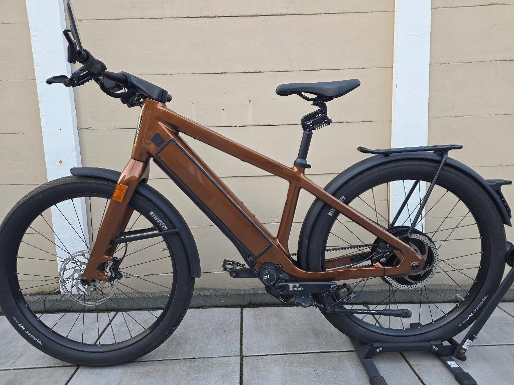 Stromer St3 Pinion Ipanema Brown 983wh Speedpedelec 45kmh, Fietsen en Brommers, Ophalen, Zo goed als nieuw, Stromer