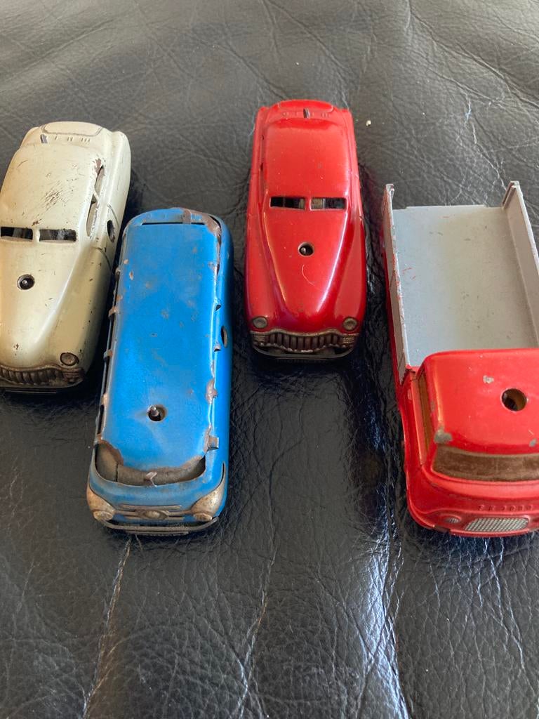 4x Schuco auto vintage, Antiek en Kunst, Antiek | Speelgoed, Ophalen of Verzenden