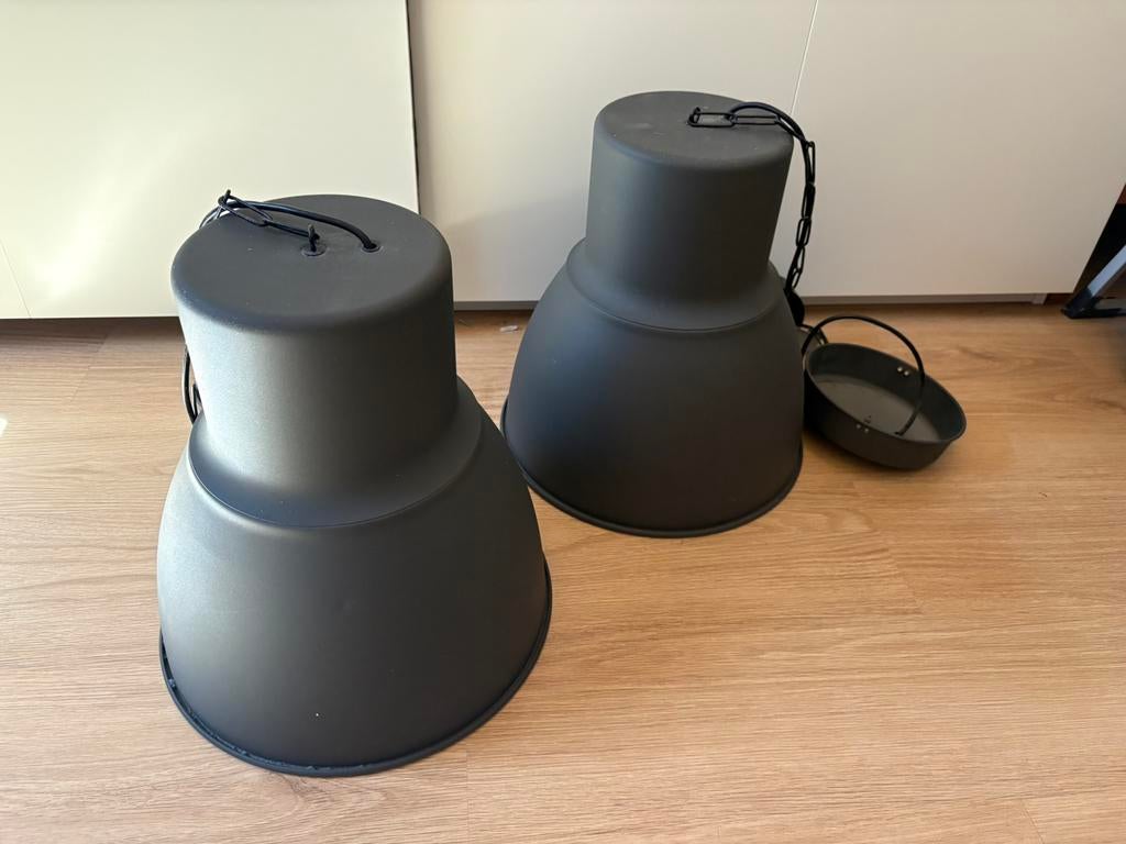 Hektar 2 lampen donkergrijs, Ophalen, Gebruikt, Metaal, Minder dan 50 cm