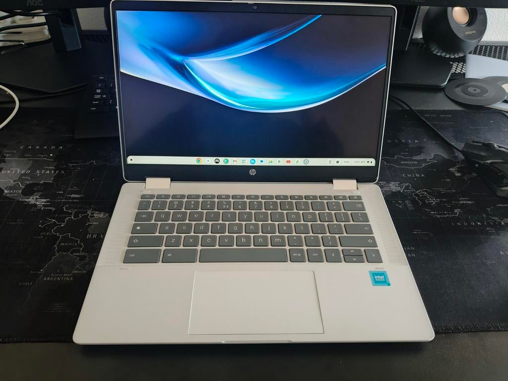 HP chromebook x360 14b-cd062nd 2-in-1, Ophalen, 14 inch, 4 GB of minder, 64 GB