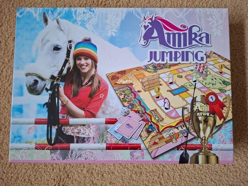 Amika jumping bordspel 6+ nieuwstaat, Ophalen, Zo goed als nieuw