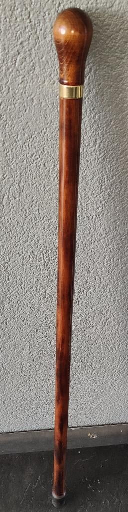 Vintage drinkstick wandelstok met verborgen flesje, Ophalen, Zo goed als nieuw