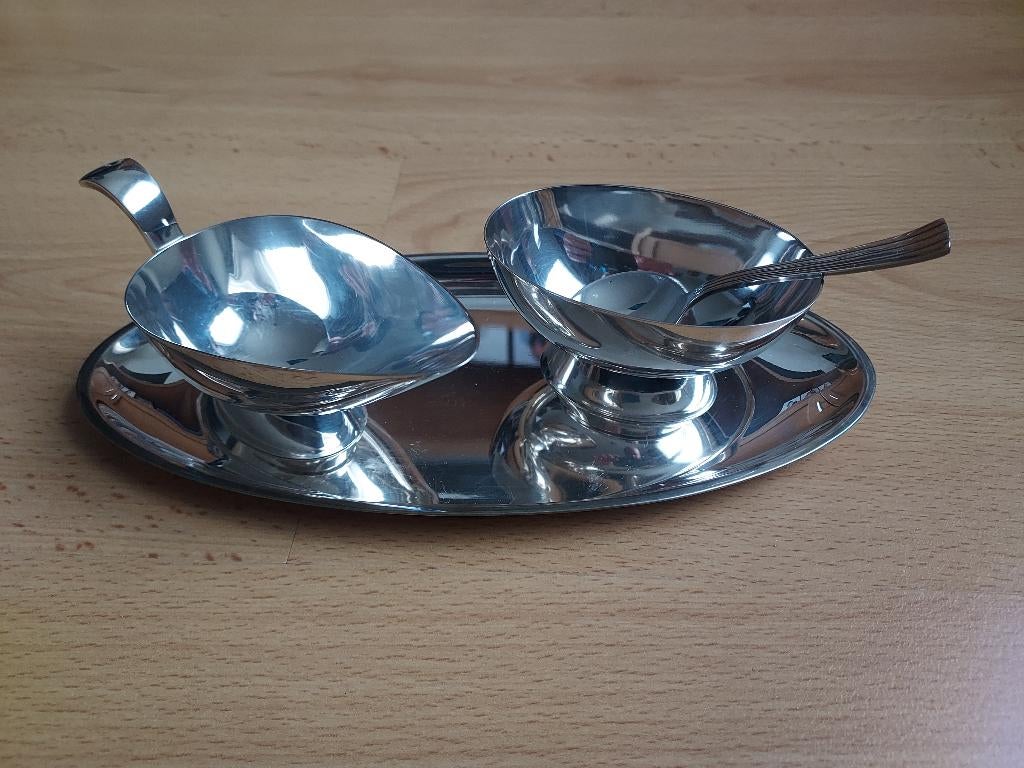 Gero - verzilverd roomstel, Ophalen of Verzenden