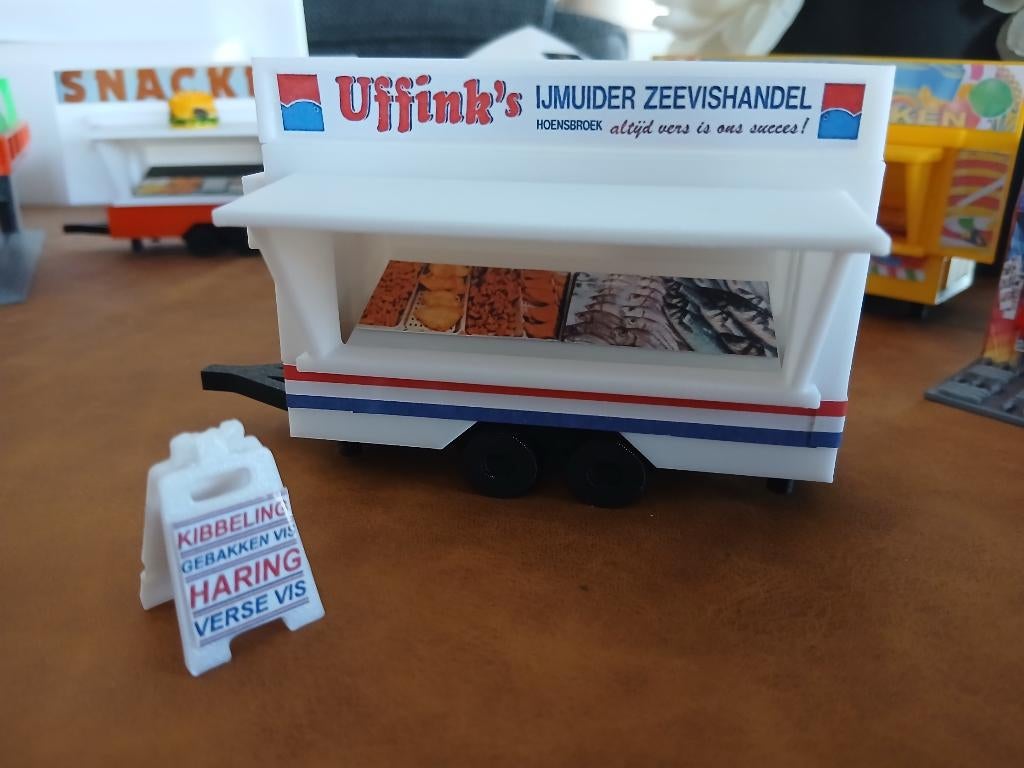 Viskraam / Foodtruck miniatuur, Overige merken, 1:50 of kleiner, Overige typen, Nieuw
