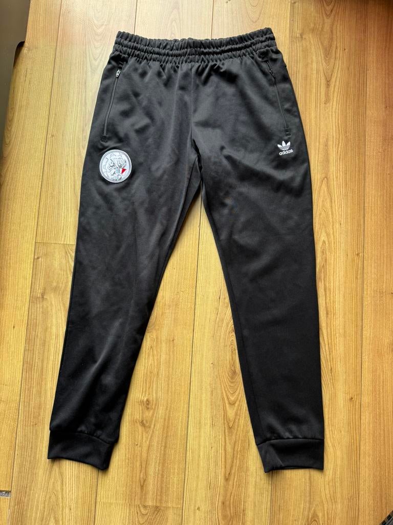 Trainingsbroek joggingsbroek Ajax Amsterdam retro trefoil, Ophalen of Verzenden, Zo goed als nieuw, Blauw, Voetbal