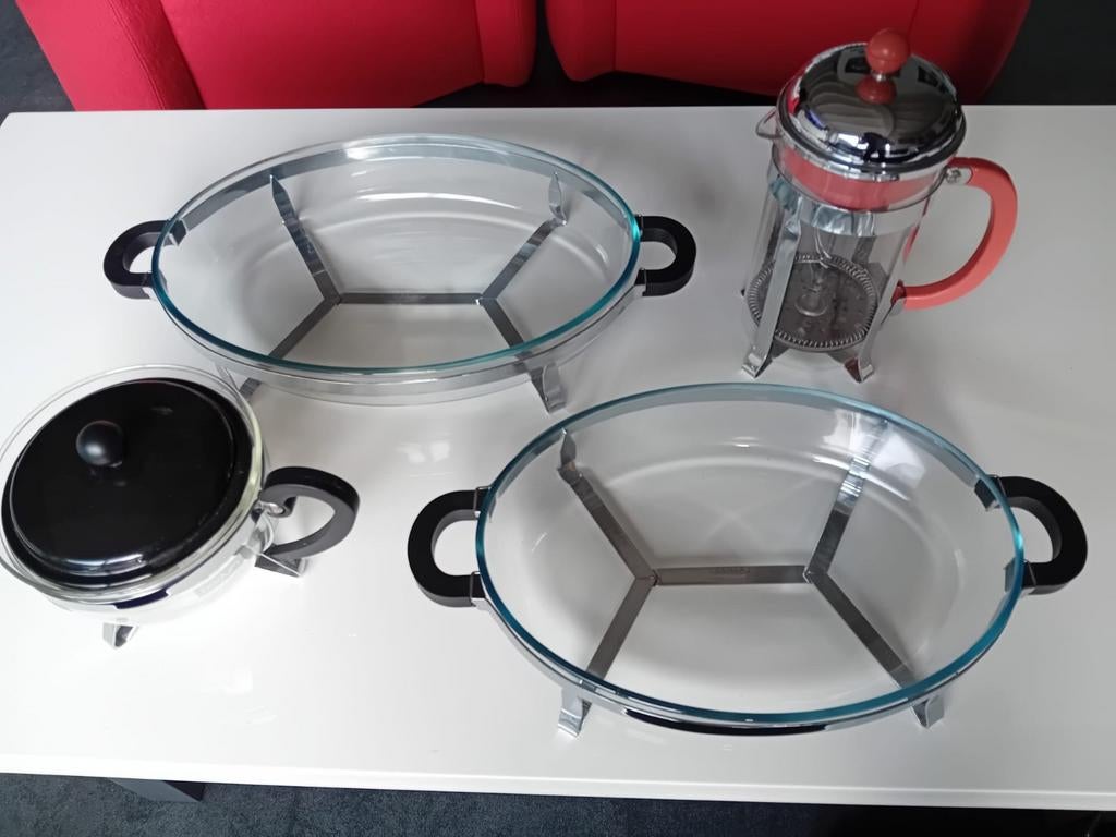 Bodum set French Press, theepot en ovenschalen, Ophalen of Verzenden