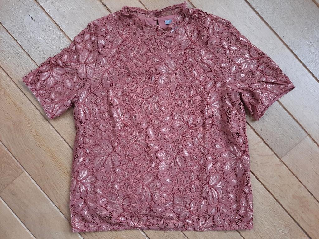 H&M shirt bloes koper bruin herfstbladeren maat M - nieuw -, Kleding | Dames, T-shirts, Maat 38/40 (M), H&M, Bruin, Nieuw