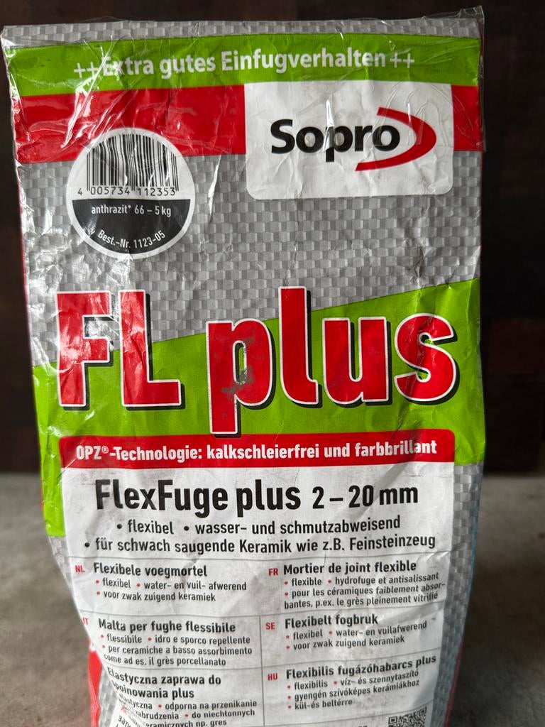 Tegellijm en voegsel - Eurocol 691 en Sopro FlexFuge plus, Overige materialen, Overige typen, Nieuw, 10 m² of meer