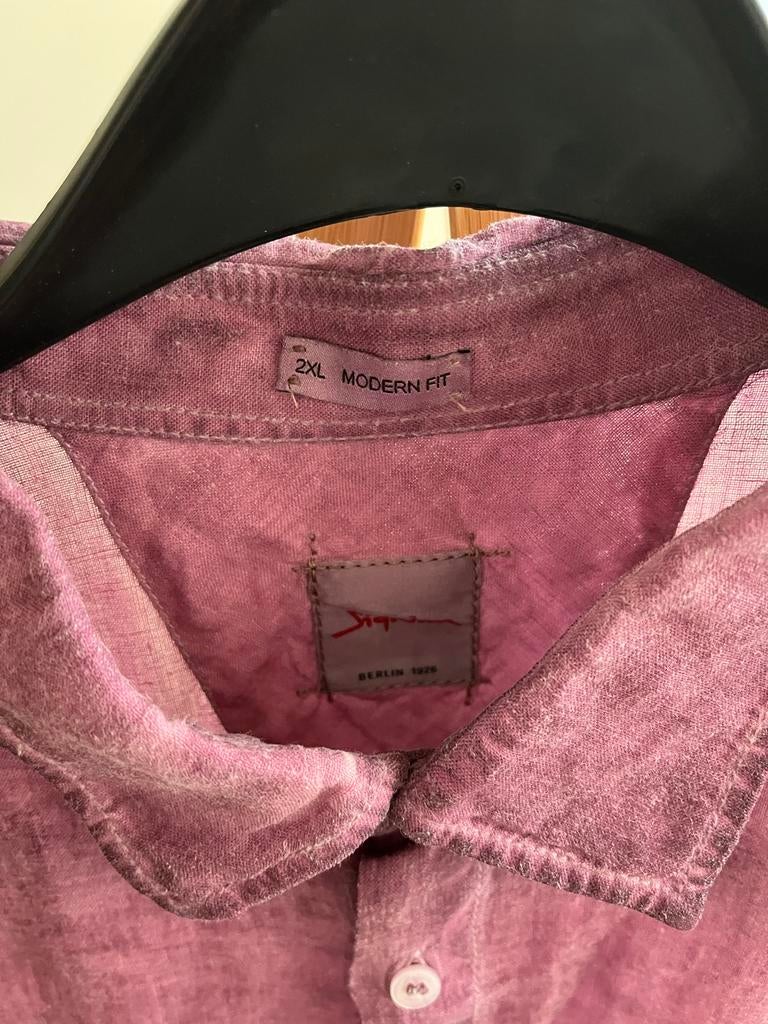 Signum Modern Fit overhemd 2XL - Unieke kleuring, Ophalen of Verzenden, Gedragen, Paars, Overige halswijdtes