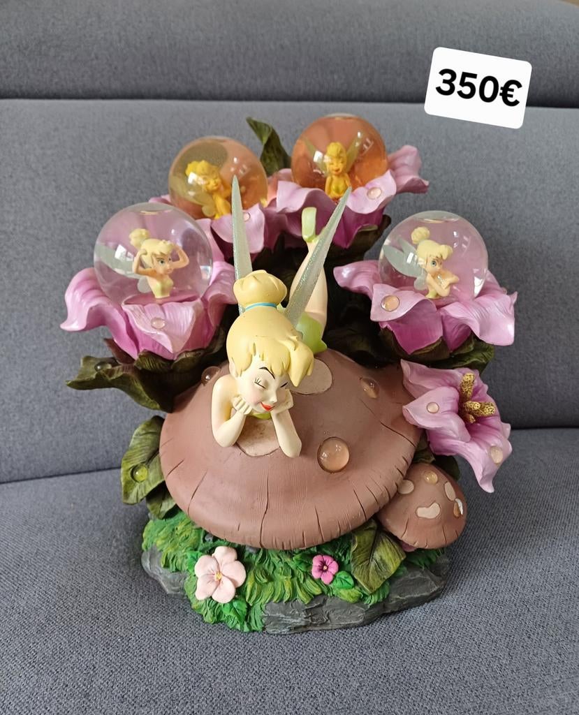 Disney Tinkerbell Sneeuwbol - Zeldzaam verzamelobject, Ophalen, Peter Pan of Pinokkio, Zo goed als nieuw, Beeldje of Figuurtje