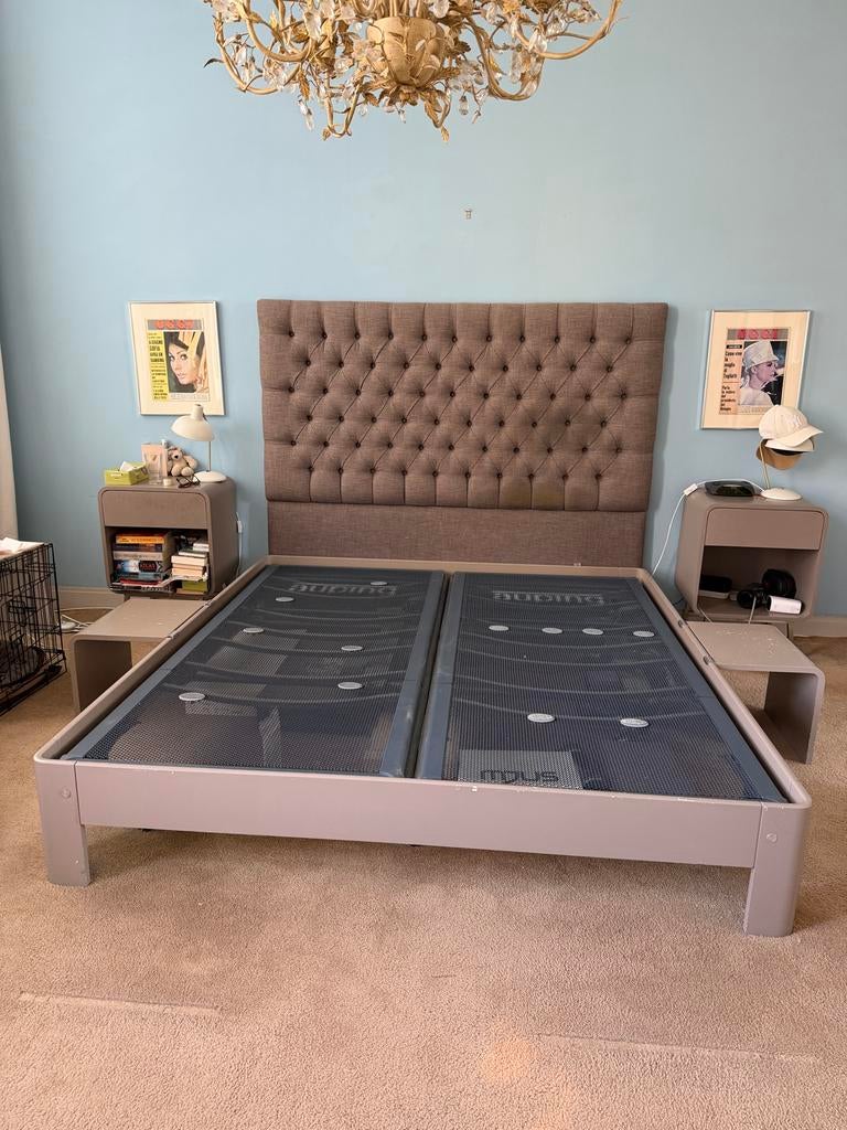 Auping bed met verstelbare bedbodems 180x200, Ophalen, Tweepersoons, 180 cm, 200 cm