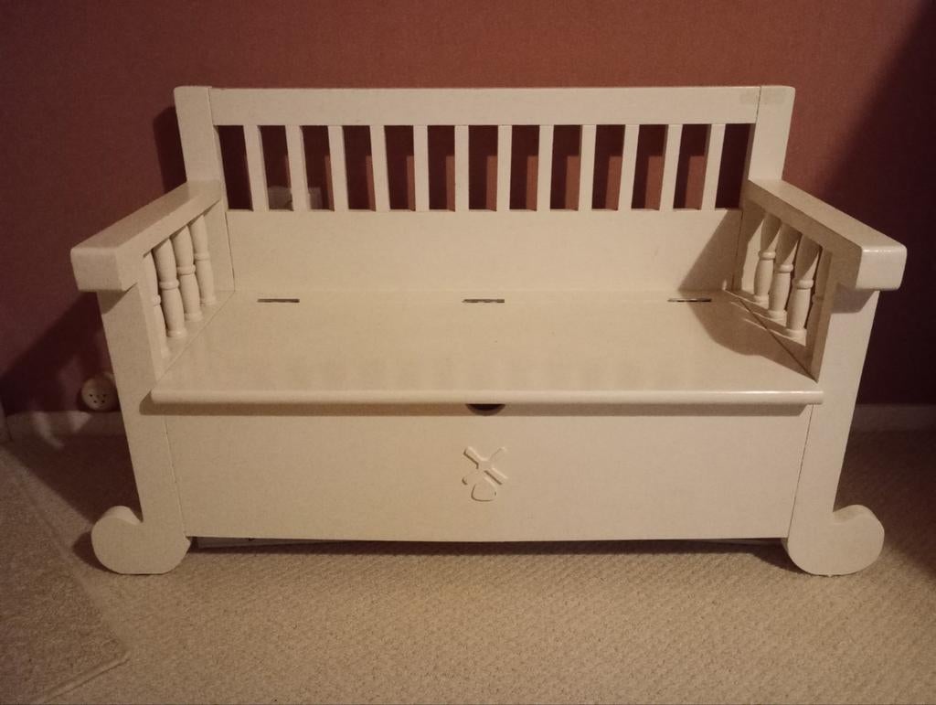 LIEF Houten Speelgoed Bankje, Kinderen en Baby's, Kinderkamer | Tafels en Stoelen, Ophalen of Verzenden, Gebruikt, Stoel(en)