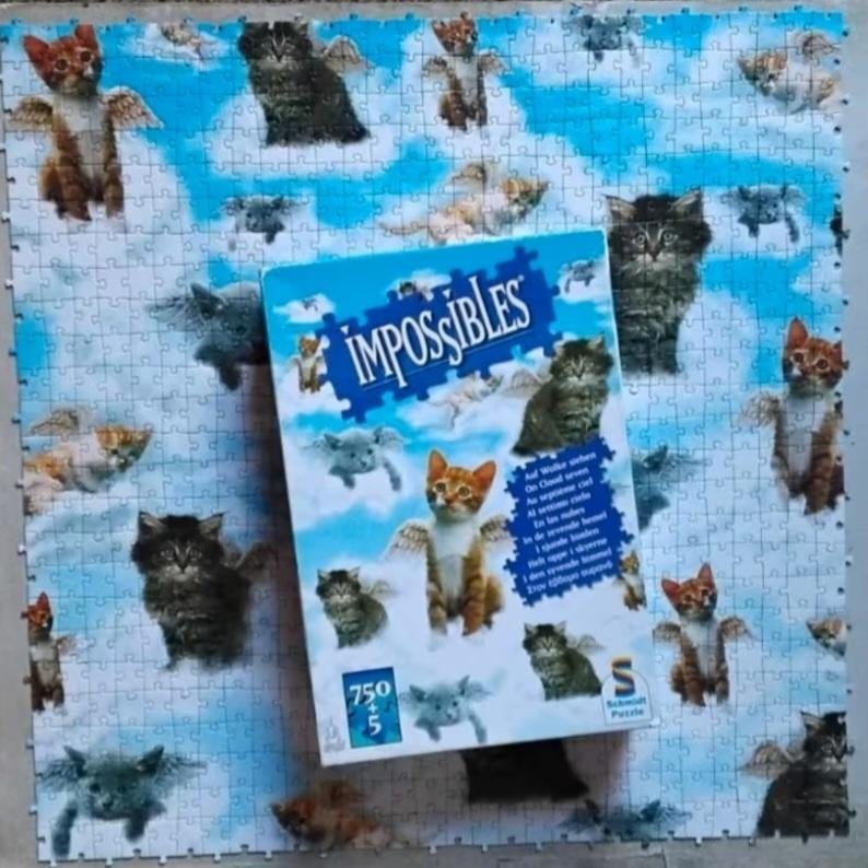 Schmidt puzzel impossibles 'in de zevende hemel', Hobby en Vrije tijd, Denksport en Puzzels, Ophalen, 500 t/m 1500 stukjes, Zo goed als nieuw