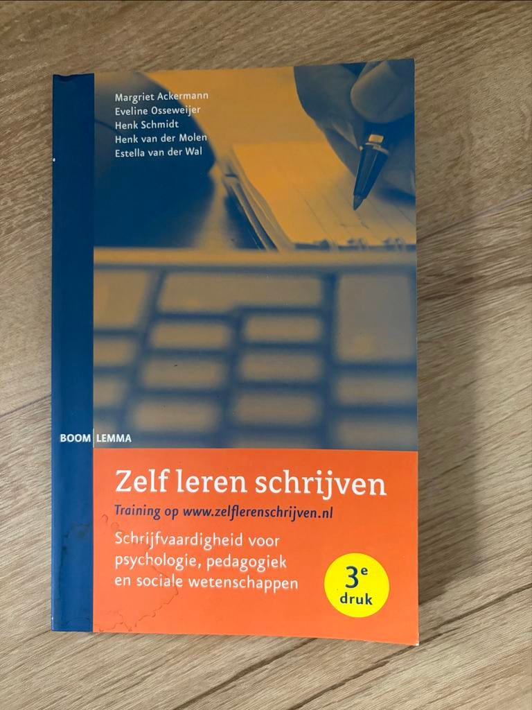 Zelf leren schrijven - 3e druk, Boeken, Studieboeken en Cursussen, Ophalen of Verzenden, Gamma, Zo goed als nieuw, HBO
