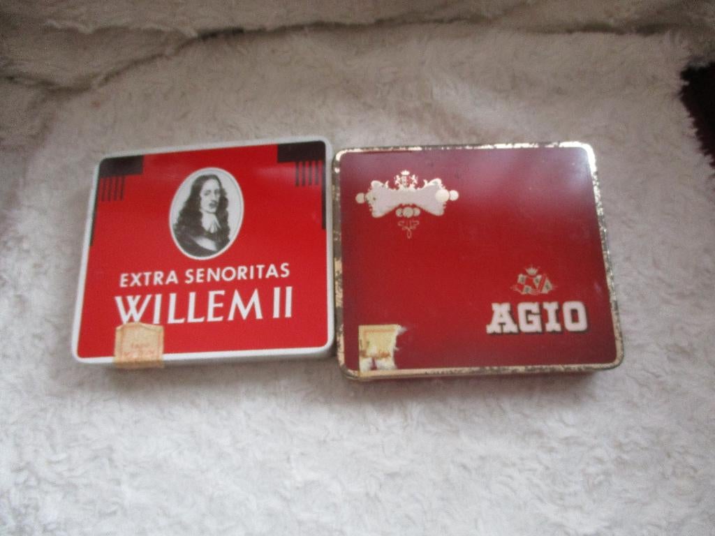 sigaren blikjes met bandjes., Verzamelen, Blikken, Ophalen of Verzenden, Gebruikt, Overige, Overige merken