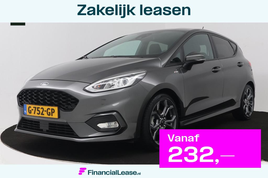 Ford Fiesta 1.0 EcoBoost ST-Line (TREKHAAK, STOEL/STUUR VERW, Gebruikt, 580 kg, 1064 kg, 49 €/maand