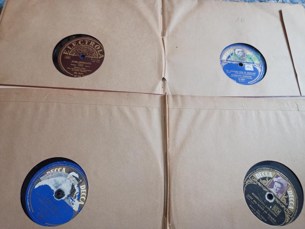 Bobbejaan Schoepen verzameling bakkeliete platen grammofoon, Ophalen of Verzenden